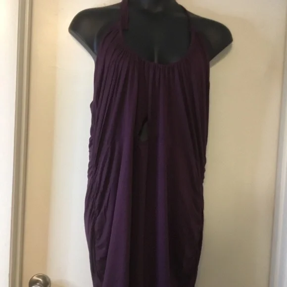 ASOS CURVE RUCHED MIDI DRESS WITH CUT OUT - Picture 4 of 8